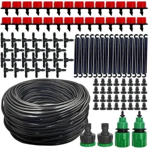 Outdoor Misting Cooling System 15M 30M Garden Patio Water Spray Irrigation Kit