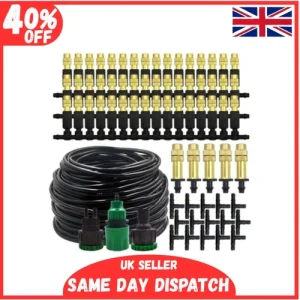 Outdoor Misting Cooling System 15M 30M Garden Patio Water Spray Irrigation Kit